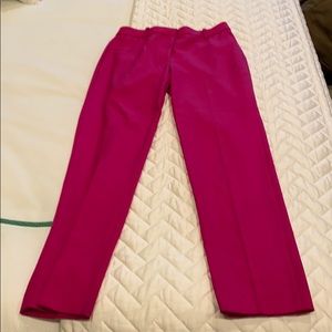 J Crew pink Wool pants size 6
